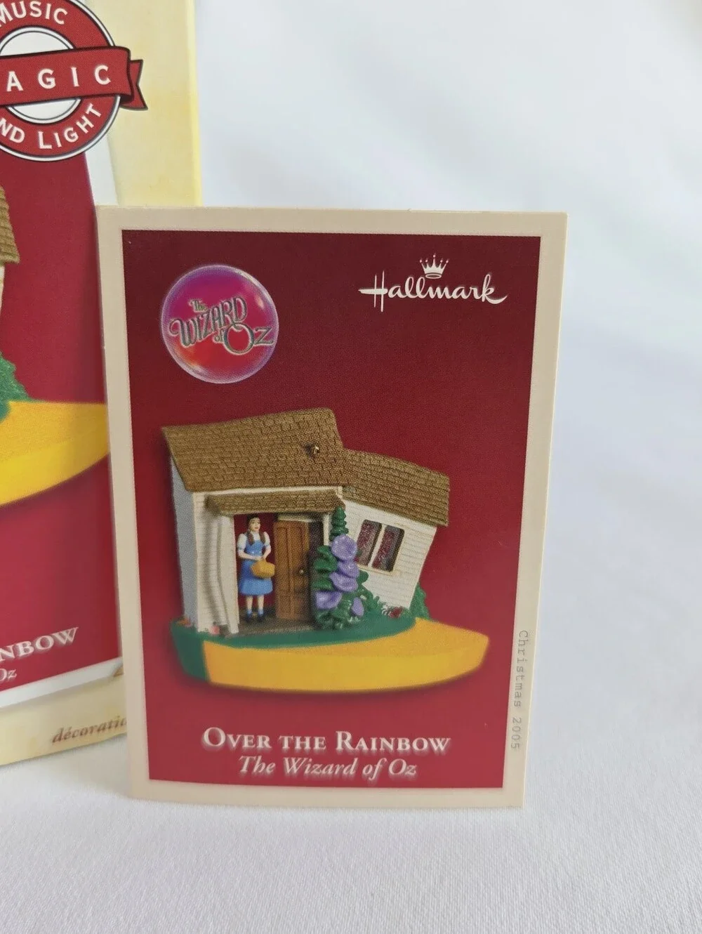 Wizard Of Oz Over The Rainbow Ornament With Lighted Yellow brick Road And Music